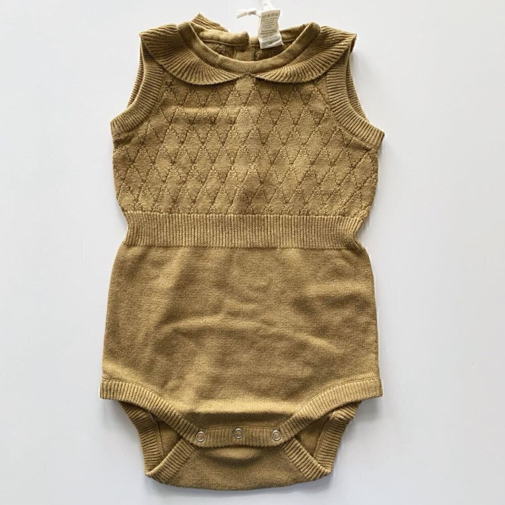 Kate Quinn Organics Fennel Sweater Bodysuit 12-18 Months